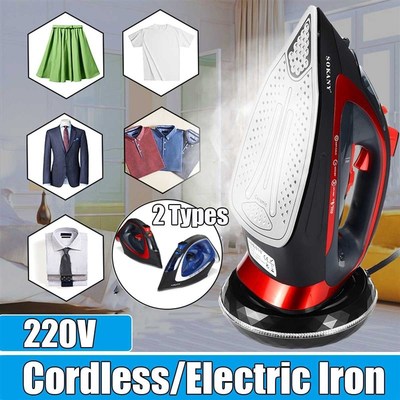 2400W Electric Steam Iron Cordless Rechargable Multifunctio