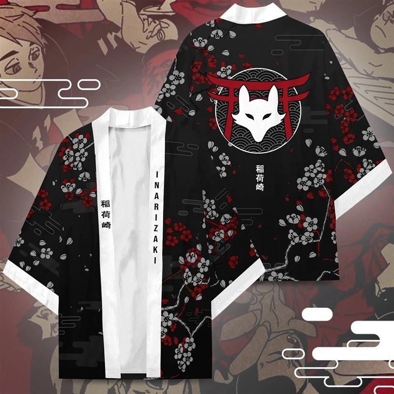 Japanese Kimono Women Men Haikyuu!! Inarizaki Nekoma High Sc - 封面