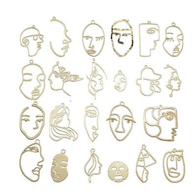 YuenZ 10pcs 26 Style F KC Gold Color ndy Charm Woman Earr