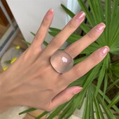 geometry macarone arc color simple cool ring Jewelry wind