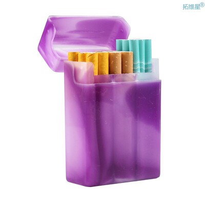 Multifunctional Plastic Cigarette Case Men Flip Lid