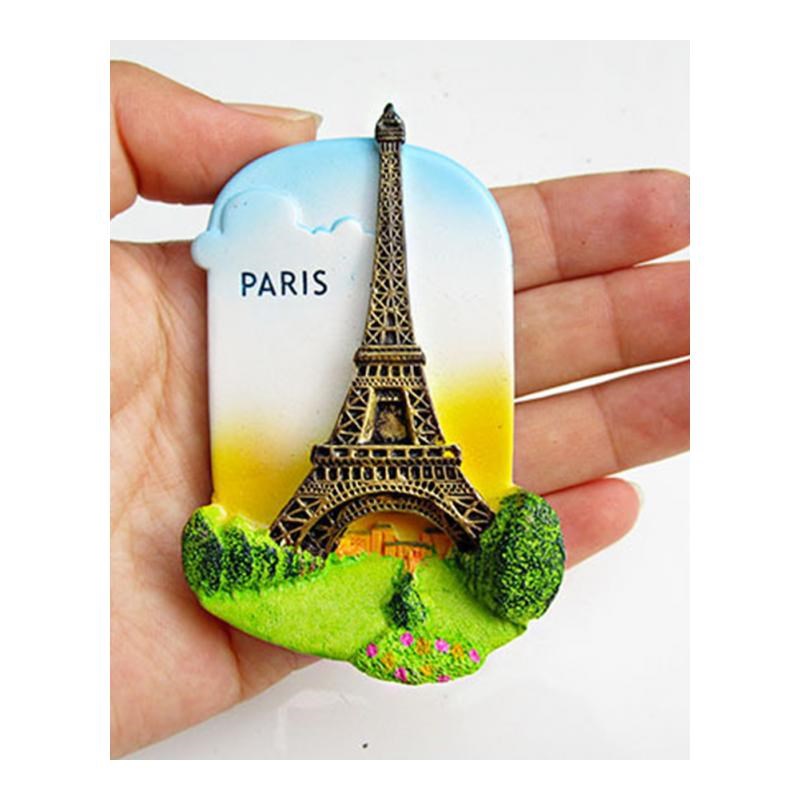 Resin 3D Fridge Magnet San Francisco London Paris Japan Gree
