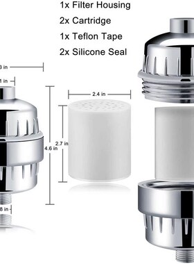 Aqualutio Shower filter - For hair, baby and nails healthy,