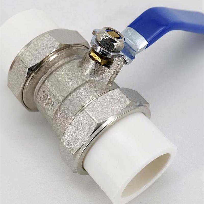 冰禹BYyc177PPR黄铜活接球阀电镀双活接镀镍阀DN50