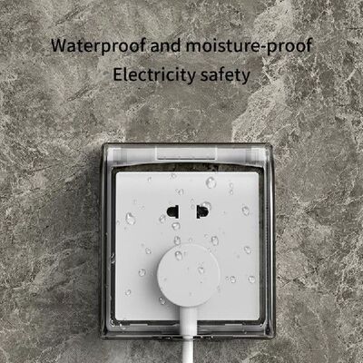 Wall Socket Waterproof Box Universal 86 Type Transparent
