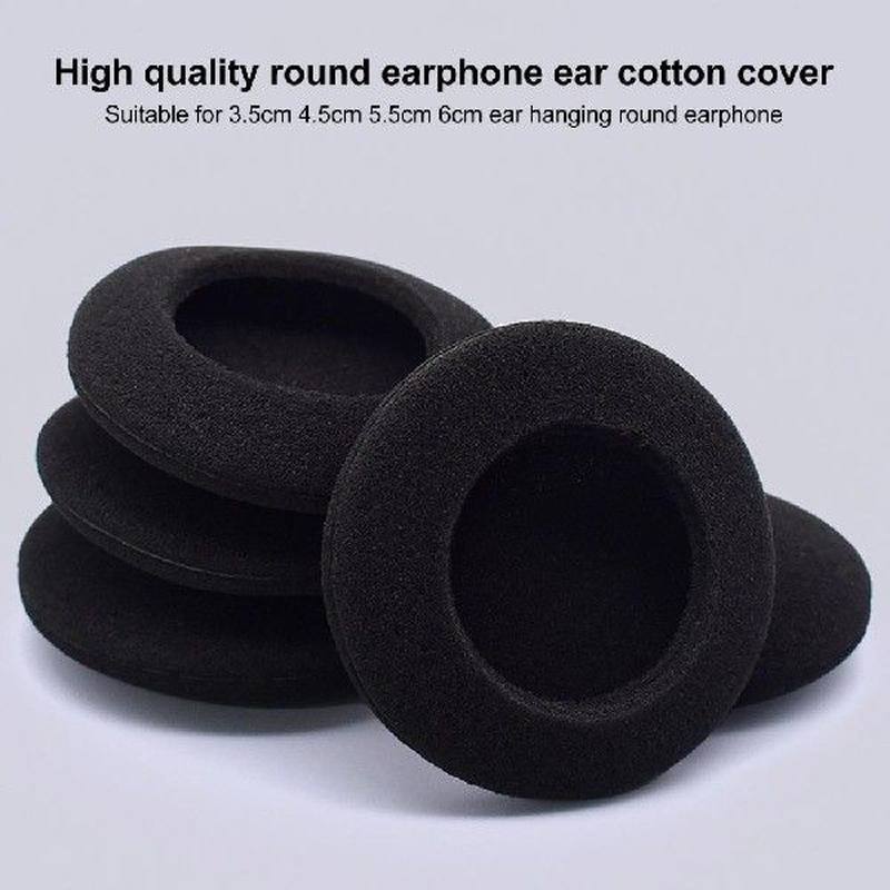 2Pcs 3.5/4.5/5/5.5/6cm Headphone Replacement Foam Pad Ear