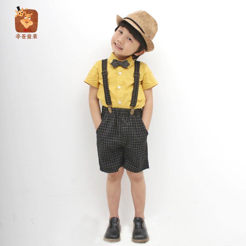 l儿童礼服男花童演出童小礼服服走秀表演服一主六持人男合唱服帅