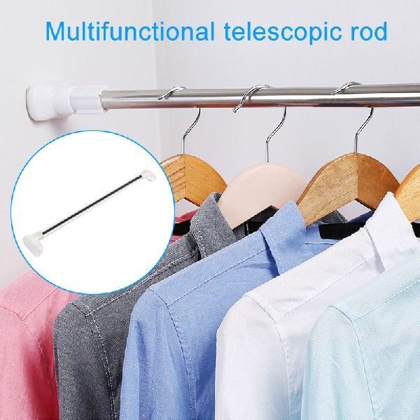 Multifunctional Telescopic Shower Curtain Rail Extendable