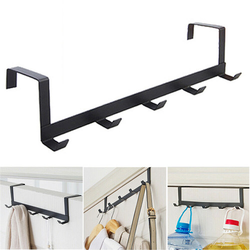 极速5 Hooks Over The Door Door Back Key Hooks Punch Free Clo
