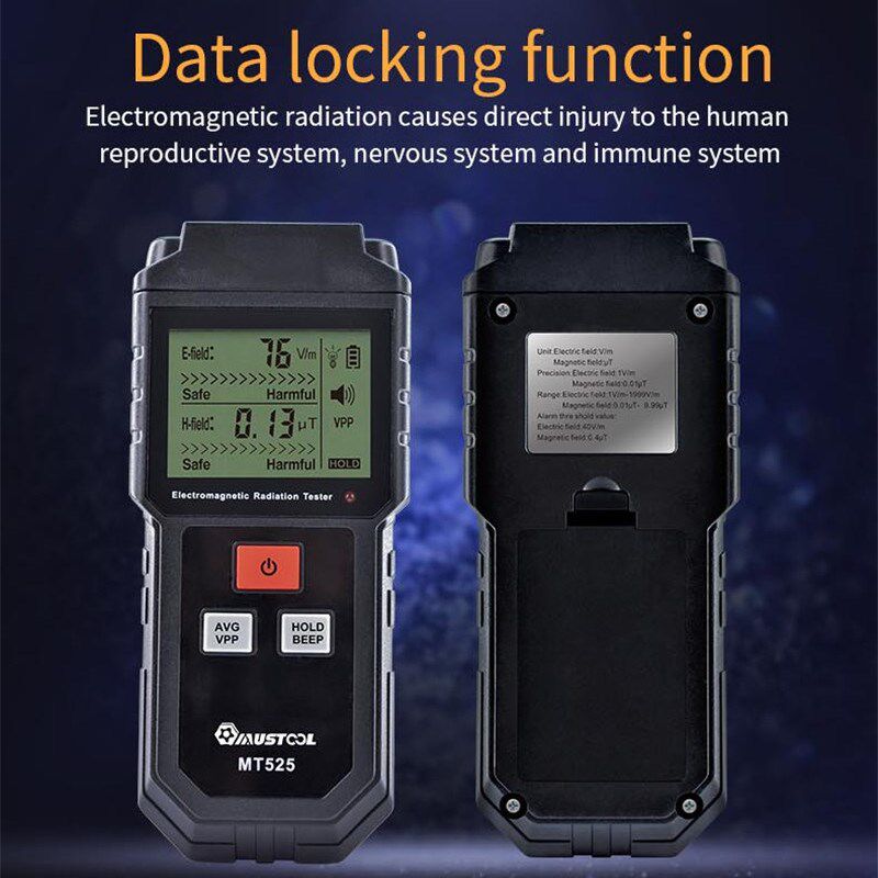 Electromagnetic Field Radiation Tester EMF Meter Handheld Co