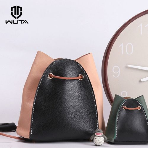 WUTA Genuine Leather Cord 2-5-10 meters String Lace Rope Fla