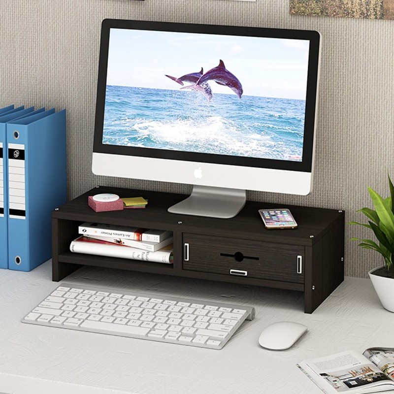 电脑显示器办公台式桌面增高架子底座支架桌上键盘收纳垫高置物架