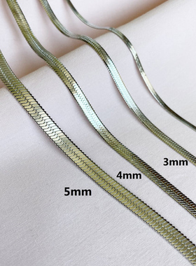 Fashion New Snake Chain Men Necklace Choker Width 2/3/4/5mm