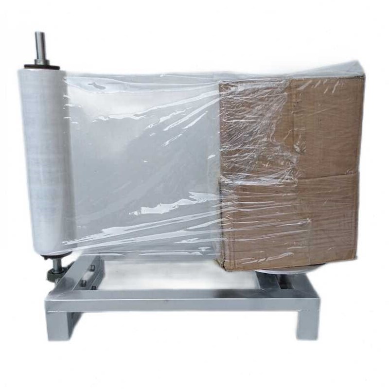 伏兴缠绕膜打包机手动缠膜机托盘裹包机缠绕机手动小型单杆50cm