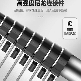 上柯G6274铝合金伸缩梯单面直梯多功能便携升降工程阁楼梯直梯54