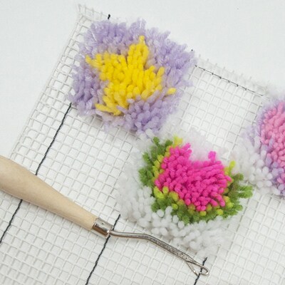 极速100x150cm Blank Rug Hooking Mesh Canvas Latch Hook Rug M