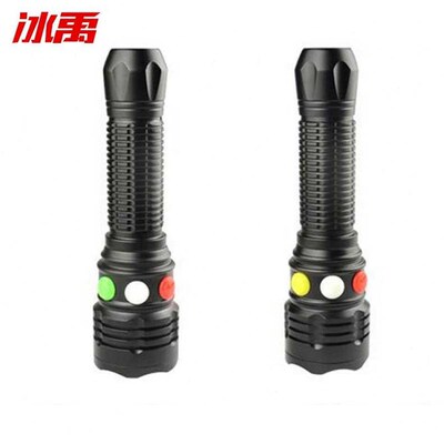 冰禹BJls140新款强光信号灯救生手电筒铁路专用信号灯尾部带磁铁