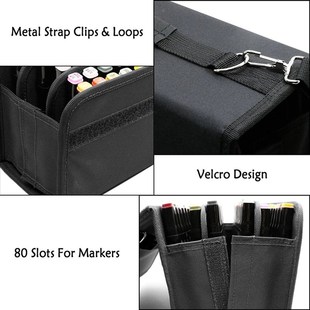 Capacity Multi Pen Slots Case Marker Large Folding Layer