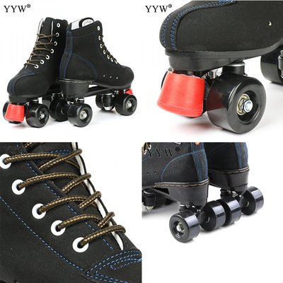 Skating Shoes Patines Wrotki Leather Roller Skates Double Li