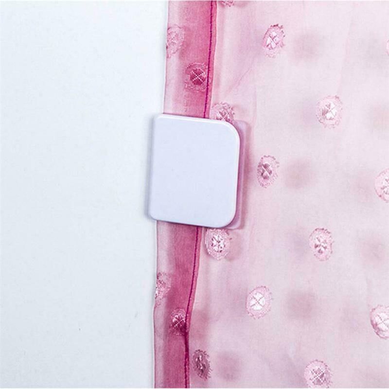 2pcs 5.0*4.5cm Adhesive Shower Curtain Clips Anti Splash Spi