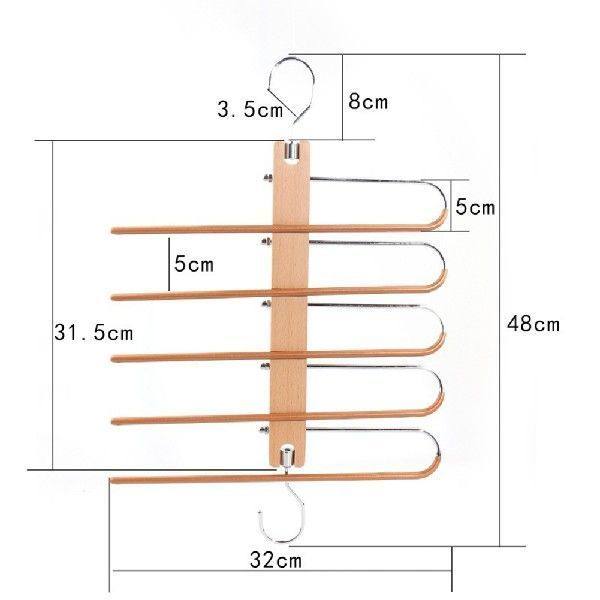 Multi Layers Extendible Folding Clothes Hangers