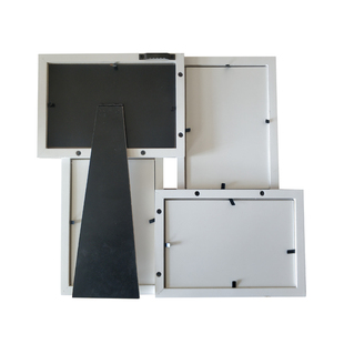 欧式实木相框创意摆台洗照片定制实木6 六寸四联画框组合挂墙包邮