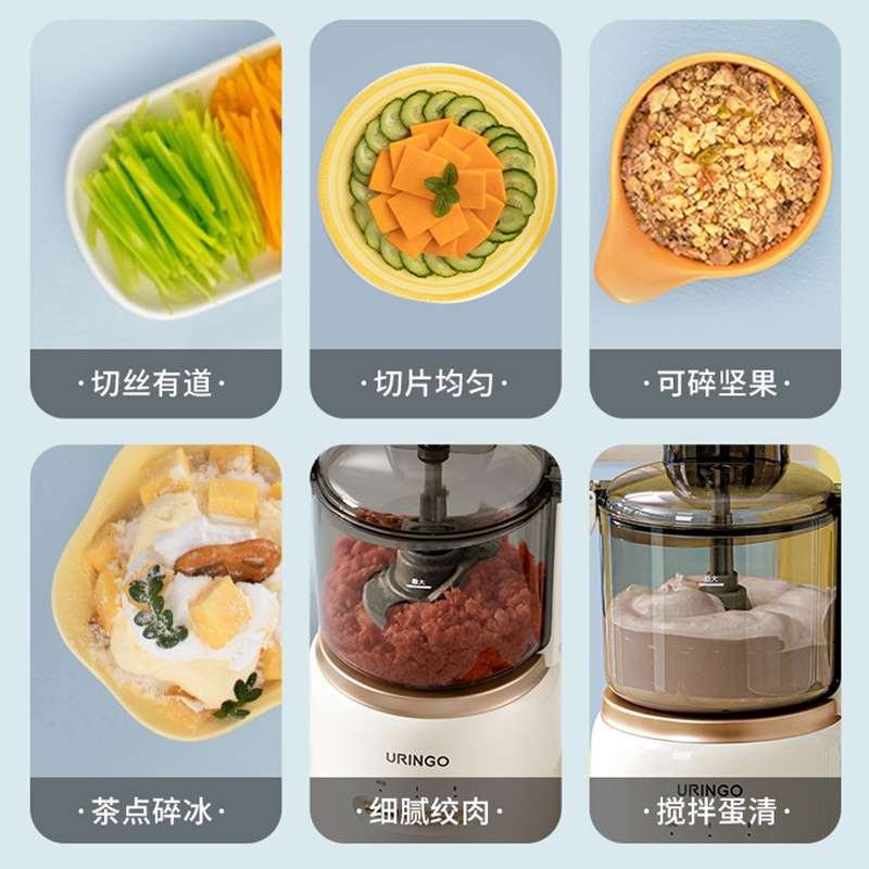 绞肉机家用多功能小型绞肉切丝切片电动搅拌机辅食料理机