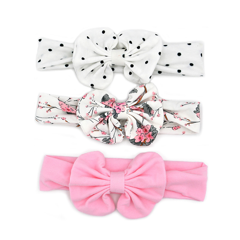 Floral Bows Baby Headband Dot Bowknot Haarband Baby儿童发带