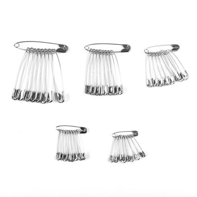 Steel Safety Pins DIY Rustproof Buckle Pin Metal B