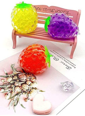 Multicolor Strawberry Fruits Ball  Decompression Stress Ball