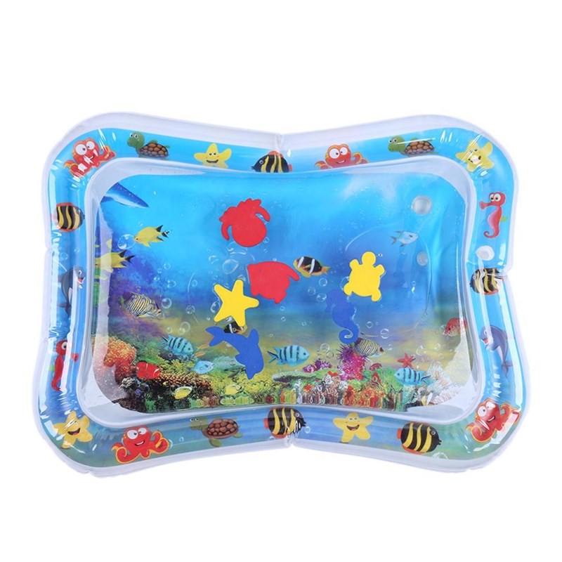 Baby Play Water Mat Inflatable Infants Tummy Time Playmat  T