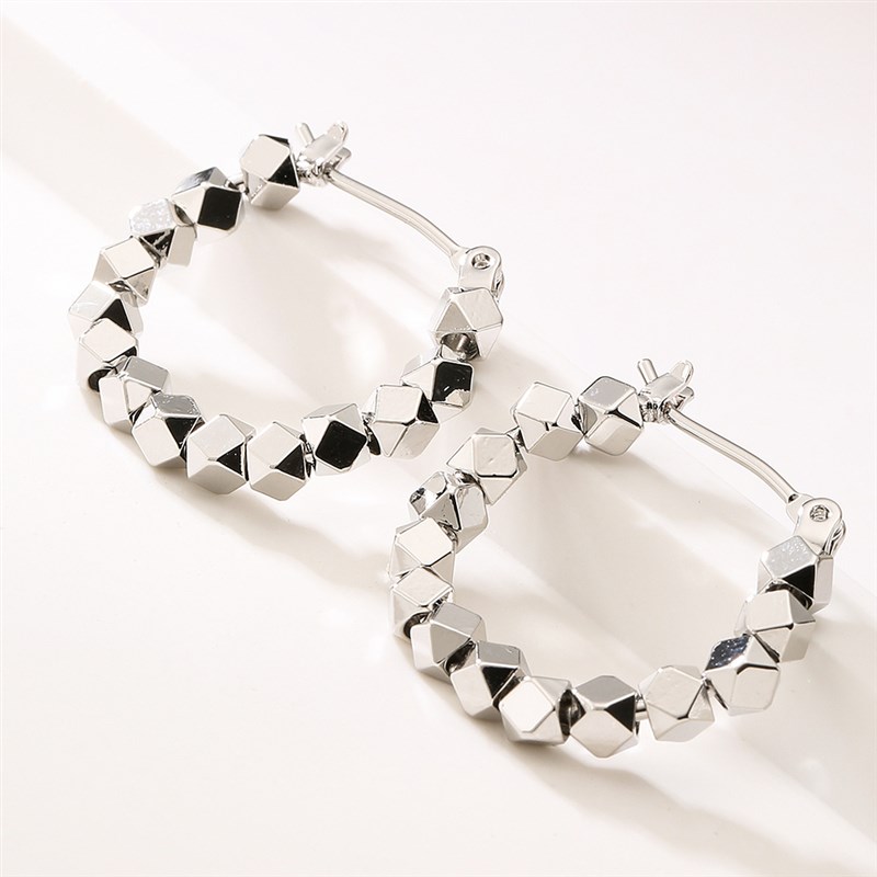 澳古 冷淡风碎银几两耳环女韩国设计感小众个性简约气质耳圈耳饰