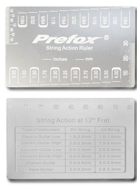 1pc Guitar String Action Gauge String Pitch Ruler Measuring