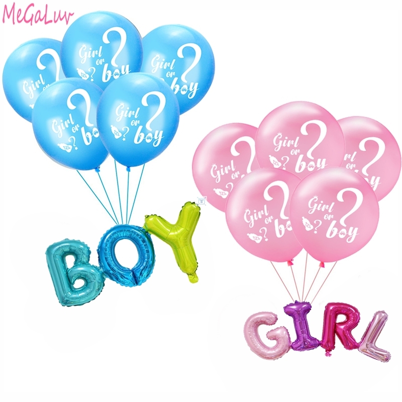 Boy Or Girl Gender Reveal Balloons Gender Disclosure Theme