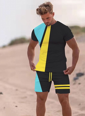 New Mens Sets 3D Tracksuit Summer Fashion Clothes For Man