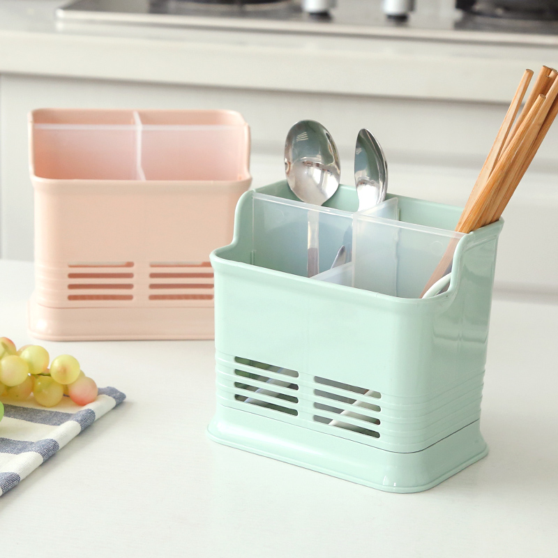 家用桌面厨房筷子笼筷子筒筷子盒多功能塑料筷架筷托沥水收纳盒