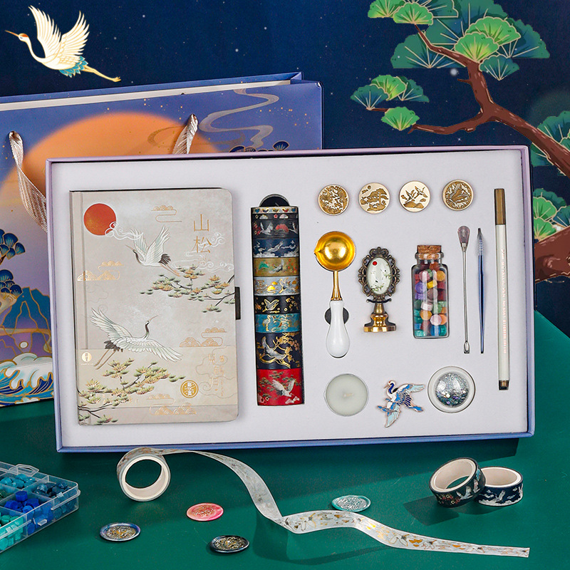 厂家火漆印章全套学生手账DIY印章蜡粒信封封口印