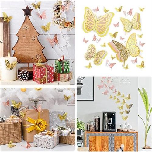 76 Pcs Butterfly Wall Decor 3D Butterfly Wall Stickers For