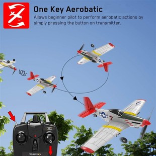 Airplane Wing Fighter Volantex Mustang P51D Xpi Beginner