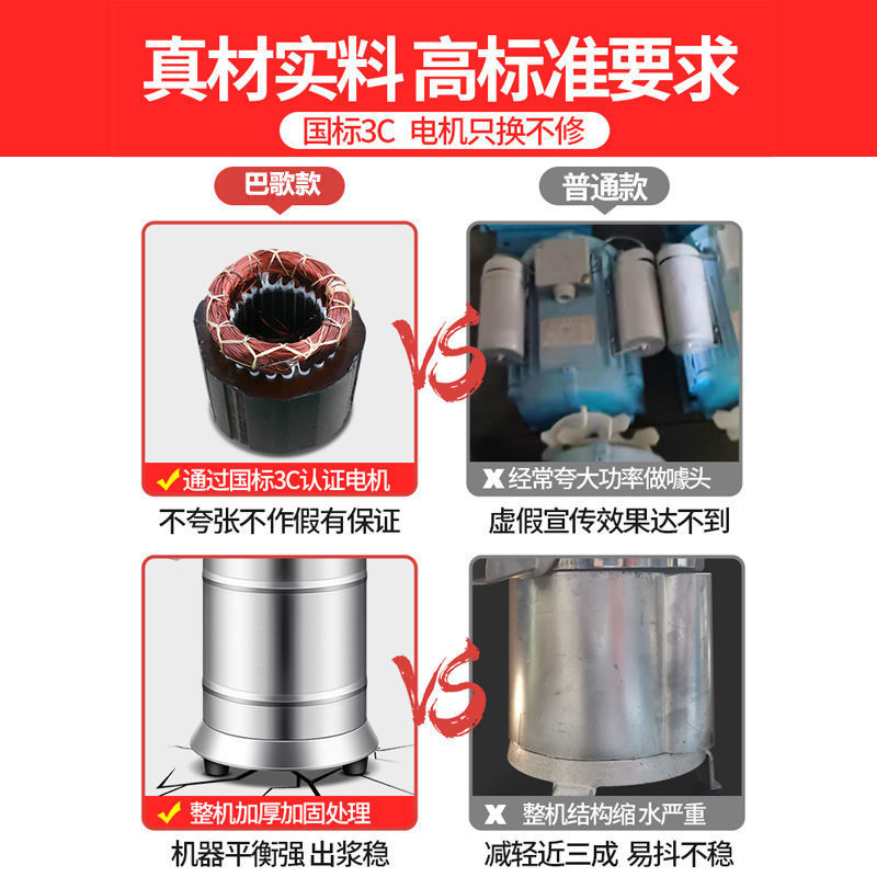 豆浆机商用渣浆分离早餐店用豆腐机大容量全自动免滤磨浆机/