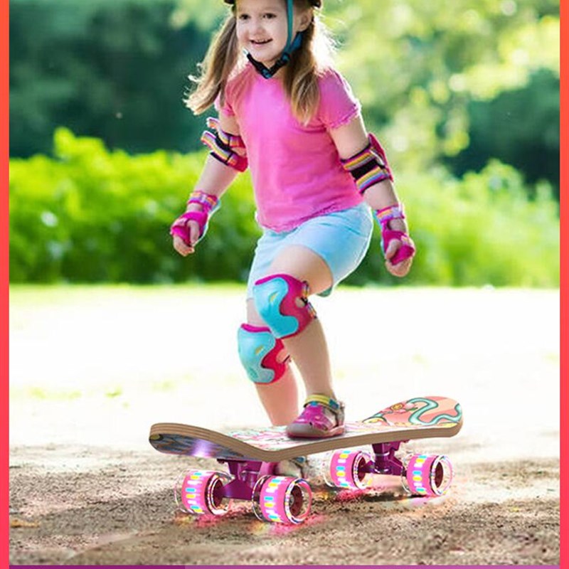 四轮滑板初学者儿童男孩女3-6-12岁以上10成人大童专业双翘滑板车