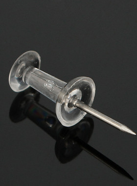 Kicute 50 Pcs Transparent Plastic Transparent Push Pins Thum