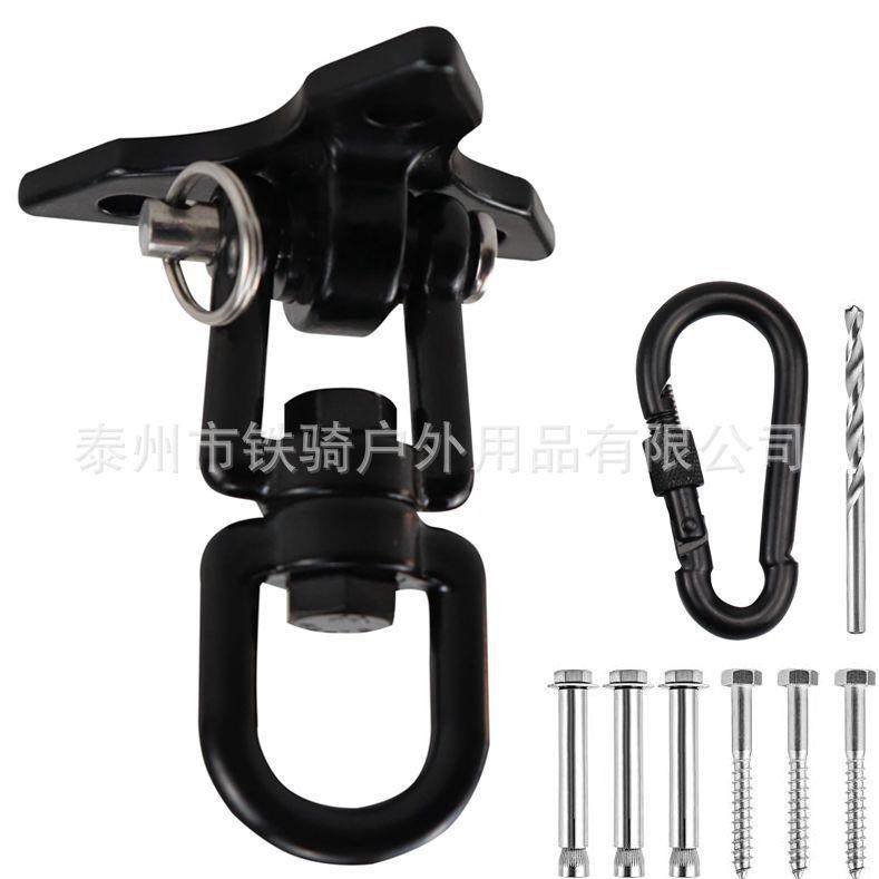 黑色三角不锈钢屋顶秋千挂钩三孔承重瑜伽吊床吊椅沙袋挂盘连接扣,五金/工具,吊钩/抓钩,淘宝优惠券,粉丝福利购,淘宝优惠卷