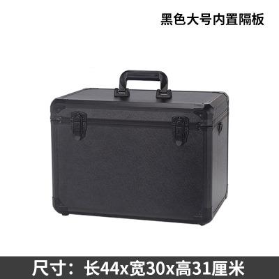 现货铝合金工具箱大号带锁金属收纳箱子仪器仪表展示手提箱带隔层