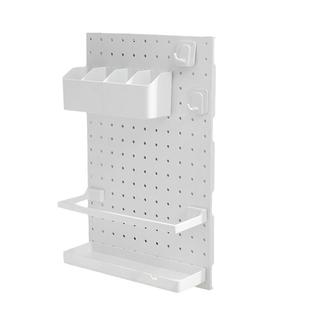 柜门洞洞板收纳架收纳盒壁挂式 橱柜门内侧冰箱置物架侧收纳墙多层