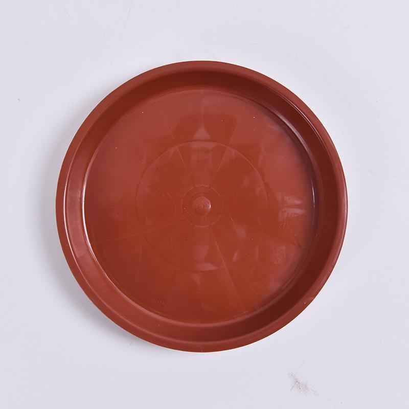 圆形加厚塑料高平边花盆接水盘花卉盆栽用托盘地面接水底座