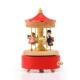 创意旋转木马音乐盒八音盒儿童玩具旋转木马家居摆件圣诞装 饰品