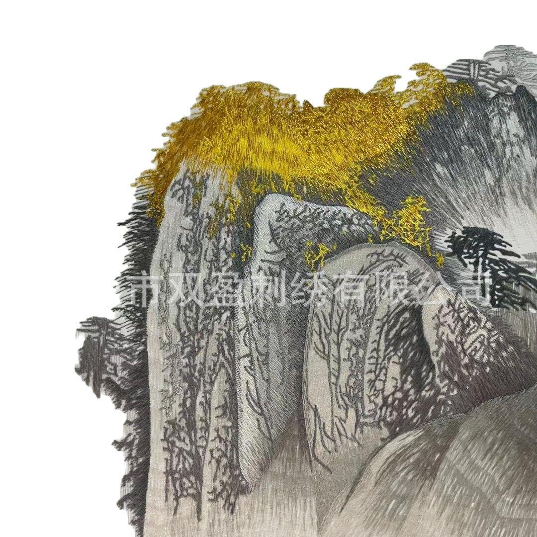 发光弧形刺绣硬包欧式背景墙欧式浮雕精雕艺术墙面鸿运当头