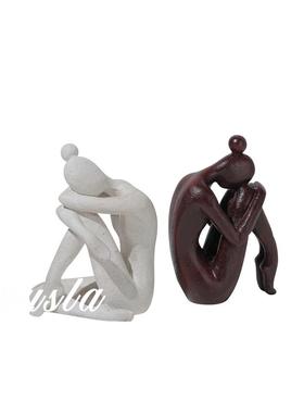 简约轻奢抽象客厅酒柜电视柜玄关书档摆件书房客厅办公室软装饰品