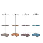 衣柜转角旋转衣架360度挂衣裤 抽 架三层组合拐角置物架衣物拉篮裤